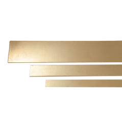 Messing vlakstang 2.0401 CW614N plaatstrip 20x0,5 mm-90x6 mm snijbewerking strip