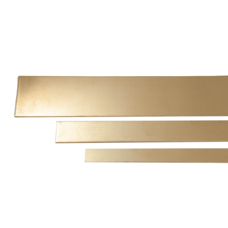 Platte messing staaf 2.0401 CW614N Plaatstalen strips 20x0,5mm-90x6mm Op maat gesneden strips