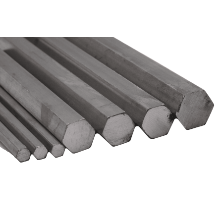 Titanium 3.7165 Zeskant van 9,52 tot 25 mm Zeskant Grade 5 Ti-6Al-4V Selecteerbaar 0,02-1 meter