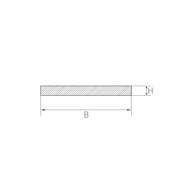 Titanium Grade 5 plaatstaalstroken 3.7165 kopen Van 20x0.5mm tot 90x9mm platte staaf op maat gesneden stroken